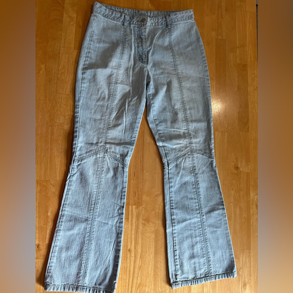 Vintage Cotton Ginny Light Blue Denim Jeans with bell bottoms. Size 9. ❣️